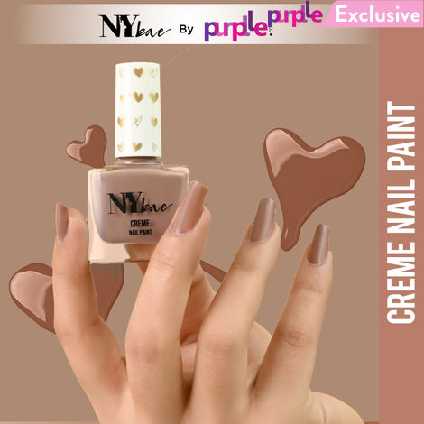 Buy NY Bae Creme Nail Paint - Brunette Brown 27 (10 ml | Brown | Rich Pigment | Chip-proof | Full Coverage | Travel Friendly | Vegan-Purplle