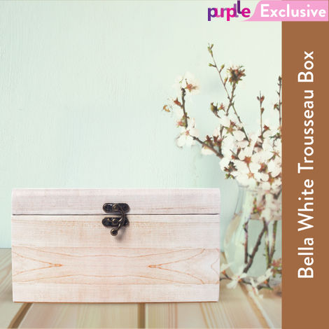 Buy Purplle Bella White Trousseau Box-Purplle