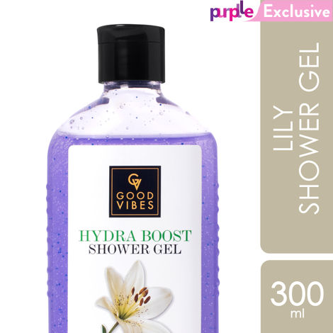 Buy Good Vibes Lily Hydra Boost Shower Gel |(Body Wash) Cleansing, Purifying, Moisturizing (300 ml)-Purplle