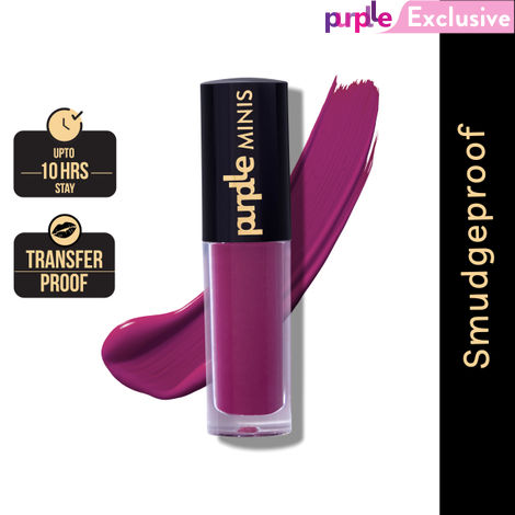 Buy Purplle Ultra HD Matte Mini Liquid Lipstick, Purple - My First Pep Talk 15 | Highly Pigmented | Non-drying | Long Lasting | Easy Application | Water Resistant | Transferproof | Smudgeproof (1.6 ml)-Purplle