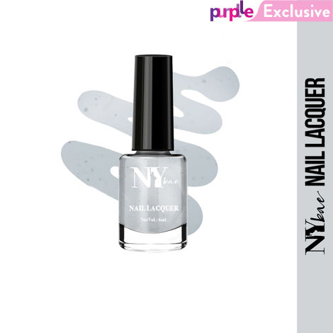 Buy NY Bae Big Apple Cookies Nail Lacquer - Activated Charcoal 5 (6 ml) | Grey | Matte | Rich Pigment | Chip-proof | Cruelty Free-Purplle