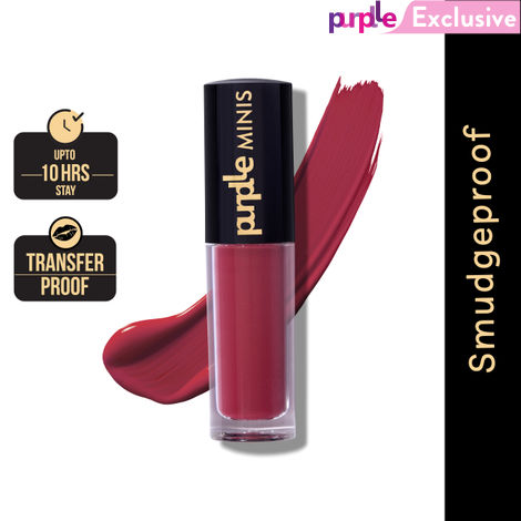 Buy Purplle Ultra HD Matte Mini Liquid Lipstick, Brown - My First Gossip 20 | Highly Pigmented | Non-drying | Long Lasting | Easy Application | Water Resistant | Transferproof | Smudgeproof (1.6 ml)-Purplle