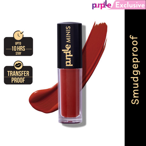 Buy Purplle Ultra HD Matte Mini Liquid Lipstick, Maroon - My First Sitcom Binge 21 | Highly Pigmented | Non-drying | Long Lasting | Easy Application | Water Resistant | Transferproof | Smudgeproof (1.6 ml)-Purplle