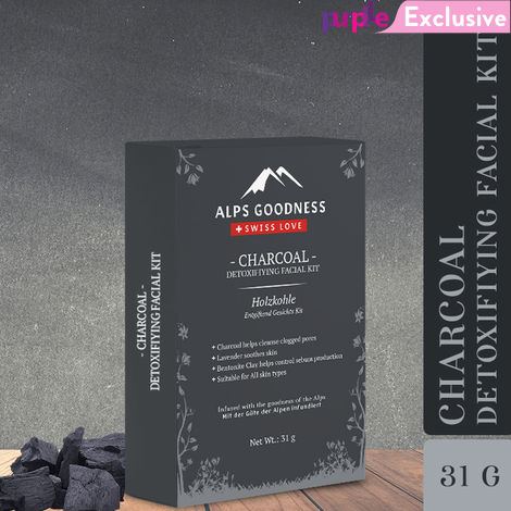 Buy Alps Goodness Charcoal Detoxifiying Facial Kit (31 g)-Purplle