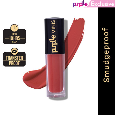 Buy Purplle Ultra HD Matte Mini Liquid Lipstick, Red - My First Pay Check 30 | Highly Pigmented | Non-drying | Long Lasting | Easy Application | Water Resistant | Transferproof | Smudgeproof (1.6 ml)-Purplle