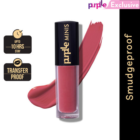 Buy Purplle Ultra HD Matte Mini Liquid Lipstick, Nude - My First Concert Night 16 | Highly Pigmented | Non-drying | Long Lasting | Easy Application | Water Resistant | Transferproof | Smudgeproof (1.6 ml)-Purplle