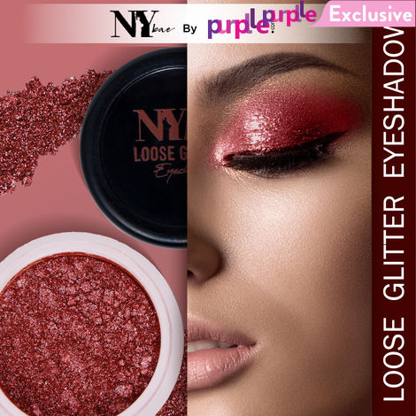 Buy NY Bae Loose Glitter Eyeshadow - Diamond Red 14 (2 g) | Rich Glitter Finish | Enriched with Oils & Fruit Extract | Super Pigmented | Long lasting | Easy To Use | Cruelty Free-Purplle
