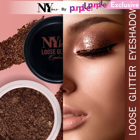 Buy NY Bae Loose Glitter Eyeshadow - Copper Brown 15 (2 g) |Loaded With Oils & Fruit Extract | Rich Colour | Long lasting | Easy To Use | Cruelty Free-Purplle
