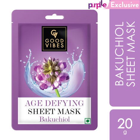 Buy Good Vibes Bakuchiol Age Defying Sheet Mask | For Soft & Smooth Skin | Fights Signs Of Ageing (20 ml)-Purplle