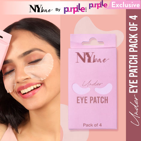 Buy NY Bae Under Eye Patch- Pack Of 4 | Soothes Puffy Eyes | Wet Serum Patch | Travel Friendly | Alcohol Free-Purplle