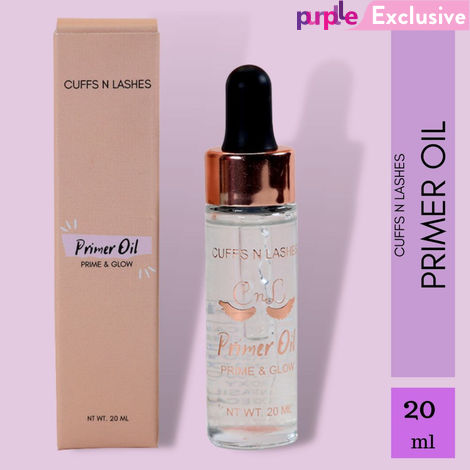 Buy Cuffs n Lashes Primer Oil, Prime & Glow, Face Primer Oil, 20 ml-Purplle