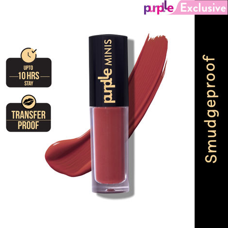 Buy Purplle Ultra HD Matte Mini Liquid Lipstick, Red - My First Bae 9 | Highly Pigmented | Non-drying | Long Lasting | Easy Application | Water Resistant | Transferproof | Smudgeproof (1.6 ml)-Purplle