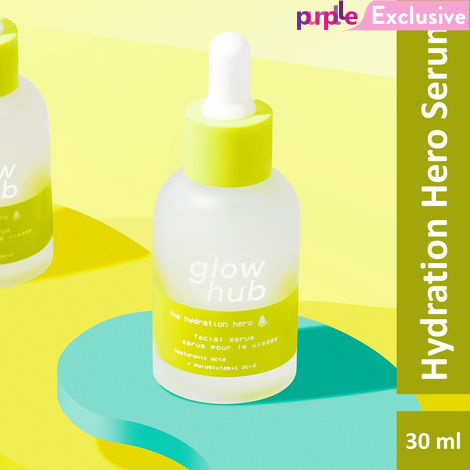 Buy Glow Hub | Hydration Hero Serum (30ml) | Hyaluronic Acid | Plump, healthy, dewy skin-Purplle