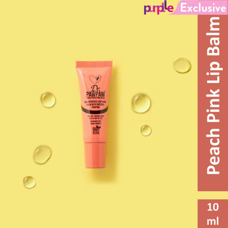 Dr.PAWPAWPeach Pink Lip Balm (10 ml)| No Fragrance Balm, For Lips, Skin, Hair, Cuticles, Nails, and Beauty Finishing