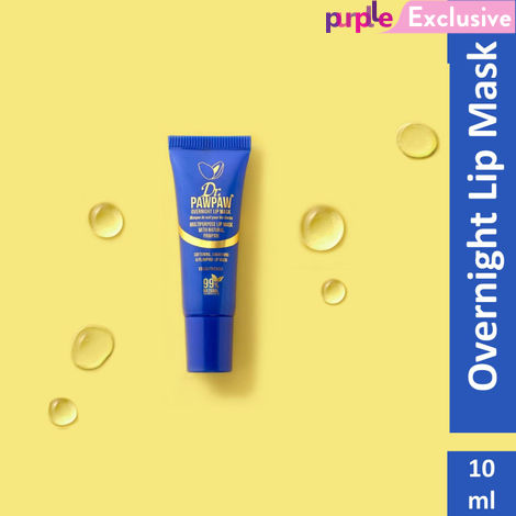 Dr.PAWPAW Overnight Lip Mask (10 ml)| No Fragrance Balm, For Lips, Skin, Hair, Cuticles, Nails, and Beauty Finishing
