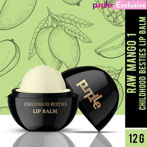 Purplle Childhood Besties Lip Balm with SPF, Raw Mango 1 (12 g)