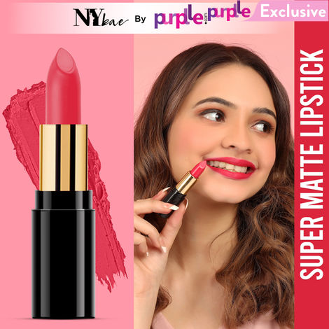 Buy NY Bae Super Matte Lipstick, Pink - Fearless Freeman 11-Purplle