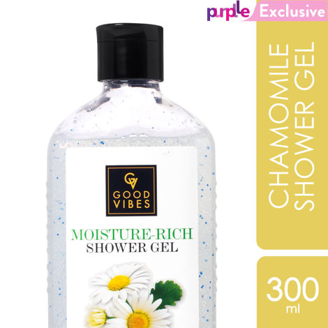 Buy Good Vibes Chamomile Moisture Rich Shower Gel | (Body Wash) Soothing, Moisturizing, Certified Fragrance (300 ml)-Purplle