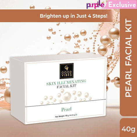 Buy Good Vibes Skin Illuminating Facial Kit - Pearl (40 gm)-Purplle