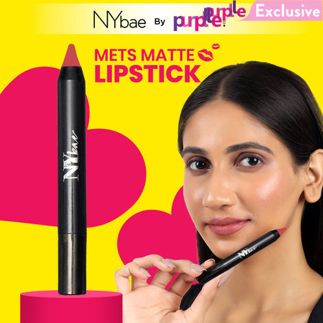 Buy NY Bae Mets Matte Lip Crayon | Creamy Matte Finish | Moisurizing | Satin Texture | Multipurpose Lipstick | Lip & Cheek Crayon | Red Lipstick | Aced It 11 (2.8 g)-Purplle