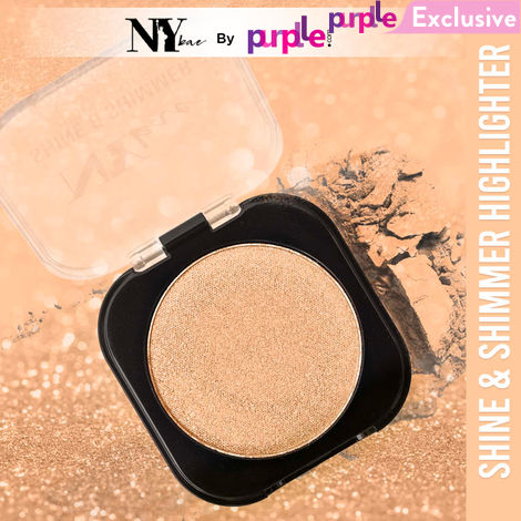 Buy NY Bae Shine & Shimmer Highlighter - Glow Gold 2 (5 g) | Gold | Rich Colour | Super Blendable | Multipurpose | Travel Friendly-Purplle