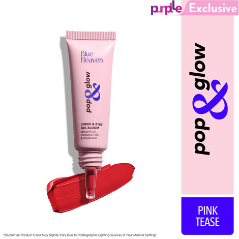 Buy Blue Heaven Pop & Glow Cheek & Eyes Gel Bloom Blush, Pink Tease (12 ml)-Purplle