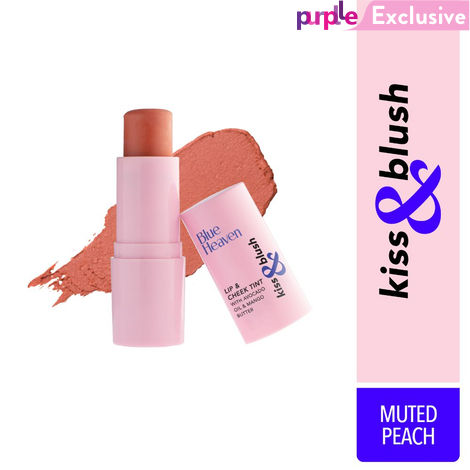 Buy Blue Heaven Kiss & Blush Lip And Cheek Tint, Muted Peach-Purplle