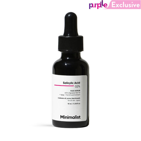 Buy Minimalist Salicylic Acid 2% Face Serum for Oil Controled & Acne free skin , 10 ml-Purplle