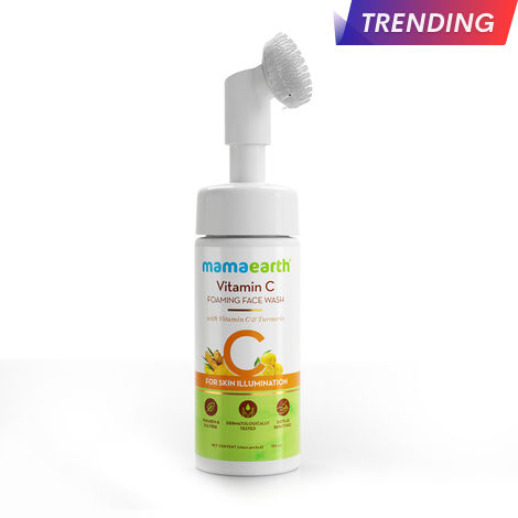 Buy Mamaearth Vitamin C Foaming Face Wash with Vitamin C & Turmeric (150 ml)-Purplle
