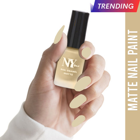 Buy NY Bae Matte Nail Enamel - Doughnut 1 (6 ml) | Nude Brown | Luxe Matte Finish | Highly Pigmented | Chip Resistant | Long lasting | Full Coverage | Streak-free Application | Vegan | Cruelty Free | Non-Toxic-Purplle