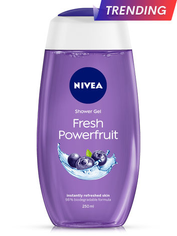 Buy Nivea Shower Gel, Power Fruit Fresh Body Wash (250 ml)-Purplle