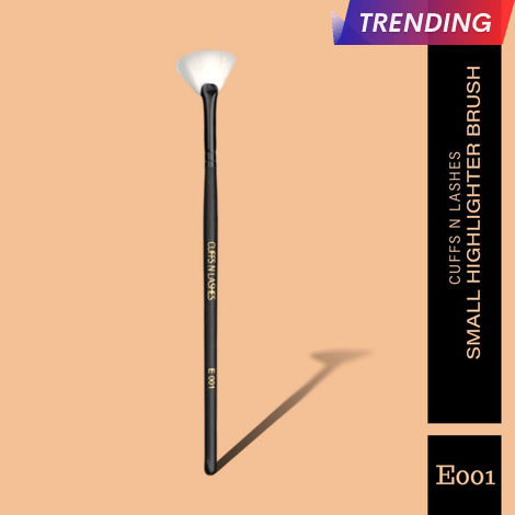 Buy Cuffs N Lashes Makeup Brushes, E001 Small Highlighter-Purplle