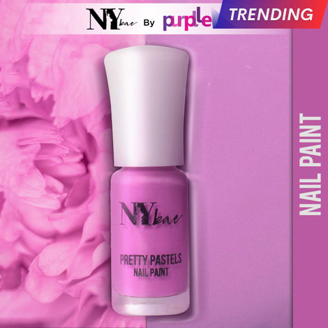 Buy NY Bae Pretty Pastels Nail Paint - Lavender Extract 05 (3 ml) | Glossy Finish | Rich Pigment | Chip-proof | Full Coverage | Travel Friendly-Purplle
