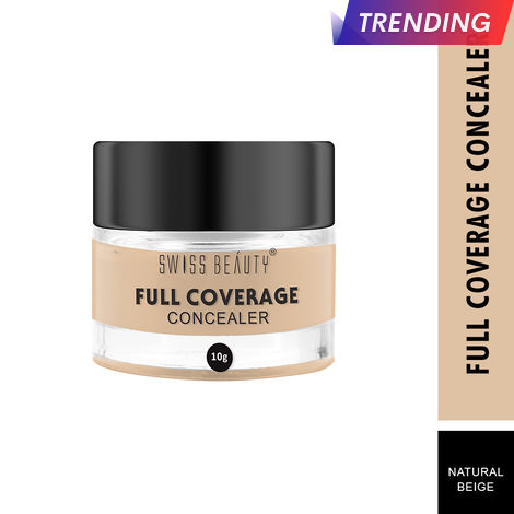 Buy Swiss Beauty Full Coverage Concealer Natural-Beige (10 g)-Purplle