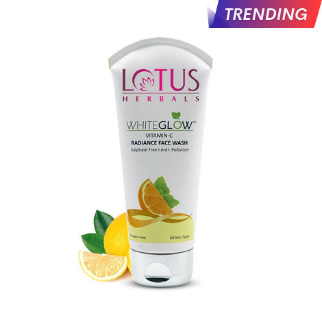 Buy Lotus Herbals WhiteGlow Vitamin C Radiance Face Wash | For Dark Spots & Dull Skin | Anti- Pollution | 100g-Purplle