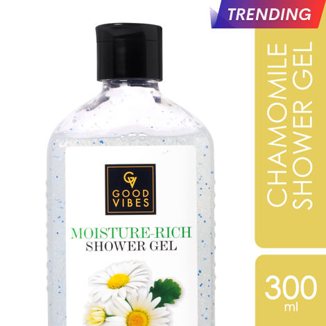 Buy Good Vibes Chamomile Moisture Rich Shower Gel | (Body Wash) Soothing, Moisturizing, Certified Fragrance (300 ml)-Purplle