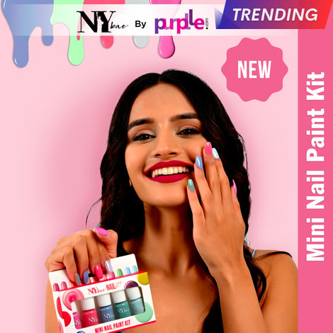 Buy NY Bae Nail It Mini Nail Paint Kit - Subtle Hues 06 (5 x 3 ml) | Highly Pigmented | Glossy Finish | Chip-Free | Travel-Friendly Nail Polish Set-Purplle