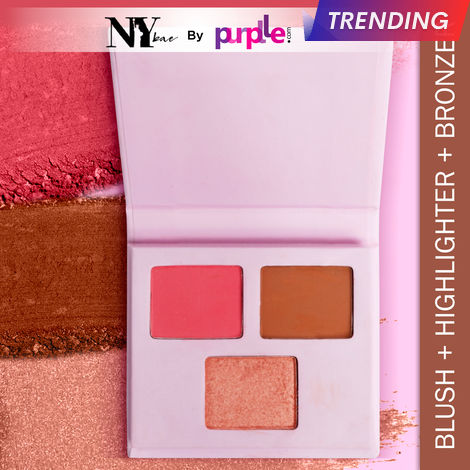Buy NY Bae Face Palette - 05 (6 g) | Blush + Highlighter + Contour | 3 In 1 | Pink, Brown & Rose Gold | Rich Colour | Multipurpose | Travel-Friendly-Purplle