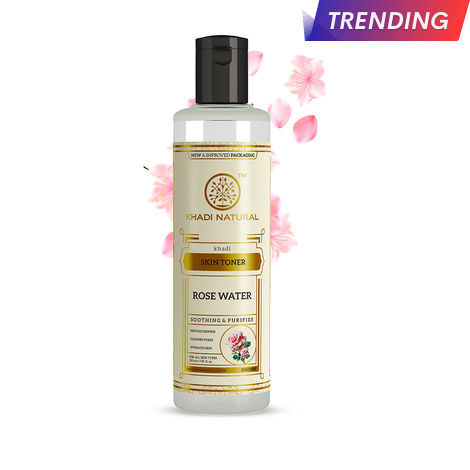 Buy Khadi Natural Rose Water Herbal Skin Toner| Prevents Acnes, Pimples & Blackheads - (210ml)-Purplle