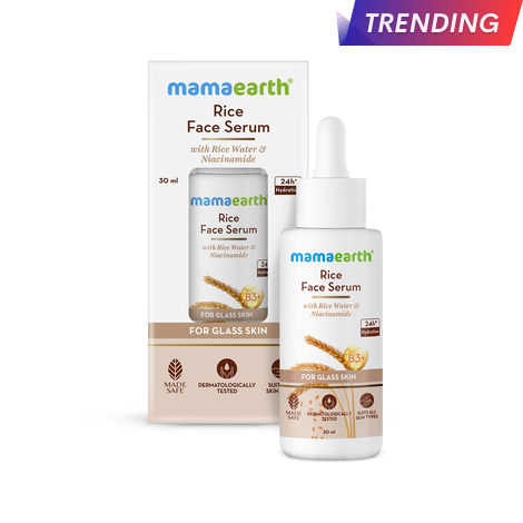 Buy Mamaearth Rice Face Serum for Glowing Skin With Rice Water & Niacinamide for Glass Skin (30 ml)-Purplle