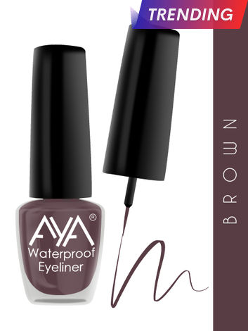 Buy AYA 24 Hrs Long Lasting & Waterproof Eyeliner, Matte Brown (5 ml)-Purplle