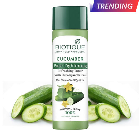 Buy Biotique Cucumber Pore Tightening Refreshing Toner (120 ml)-Purplle