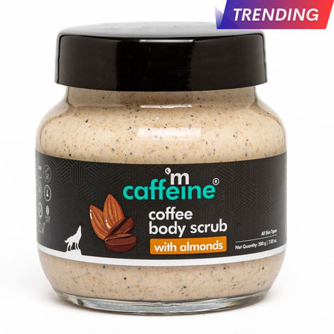 Buy mCaffeine Coffee & Almond Body Scrub| Removes Dry & Dead Skin | Mildly Exfoliating Scrub | Rich Almond Coffee Aroma - 200 gm-Purplle