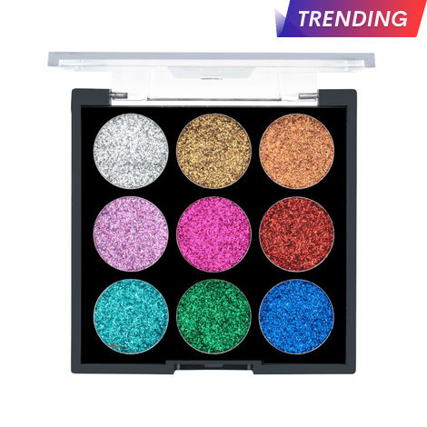 Buy MARS Bling it on Glitter Eyeshadow Palette with 9 Highly Pigmented Colors - 01 | 7.65g-Purplle