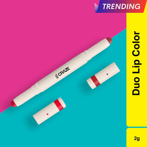 Buy Swiss Beauty CRAZE Duo Lipstick | Non-transfer Lip Colour | 2-in-1 Lip Colour with Satin Matte Finish | 2 Shades in 1 Lipstick | Long-lasting lipstick 01 Party Ready-Purplle