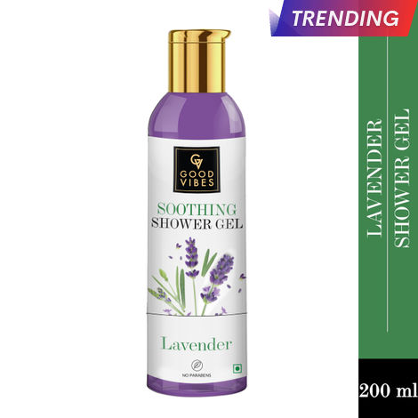 Buy Good Vibes Lavender Soothing Shower Gel | (Body Wash) Moisturizing, Refreshing (200 ml)-Purplle
