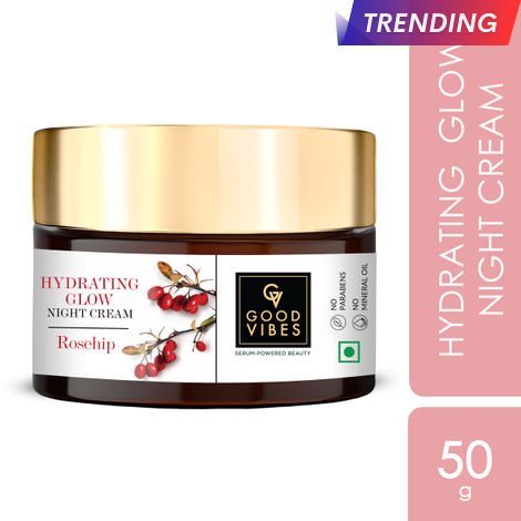 Buy Good Vibes Hydrating glow night cream- Rosehip 50g-Purplle
