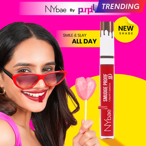 Buy NY Bae Smudge Proof Liquid Lipstick | Long Lasting | Super Pigmented | Maroon Lipstick | Matte Finish - Raspberry Razzle 12 (2.5 ml)-Purplle