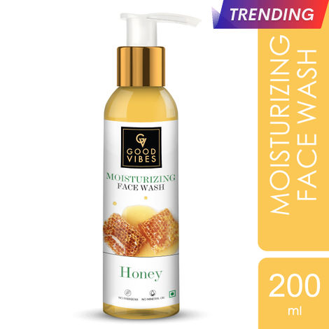 Buy Good Vibes Moisturizing Face Wash - Honey (200 ml)-Purplle