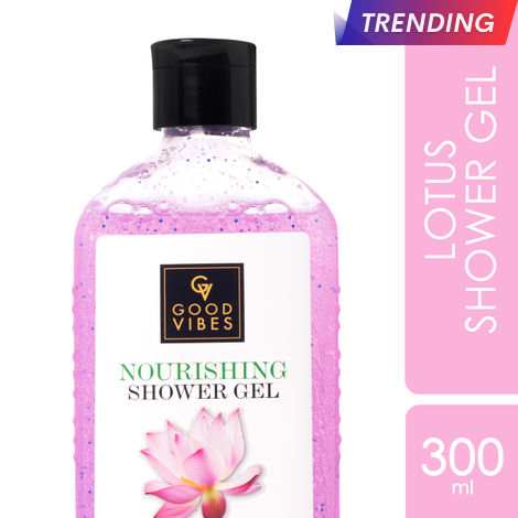 Buy Good Vibes Lotus Nourishing Shower Gel |(Body Wash) Moisturizing, Softening, Certified Fragrance (300 ml)-Purplle